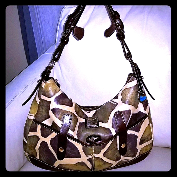 Gorgeous Dooney &bourke rare leather EUC bag med - Picture 1 of 8